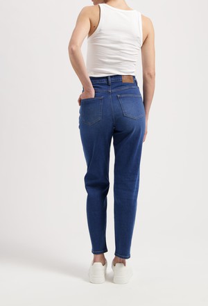 Mams High Tapered - Stone Indigo from Mud Jeans