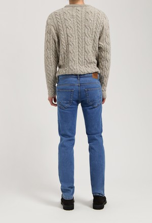 Dunn Low Tapered - Stone Vintage from Mud Jeans