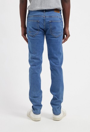 Dunn Low Tapered - Stone Vintage from Mud Jeans