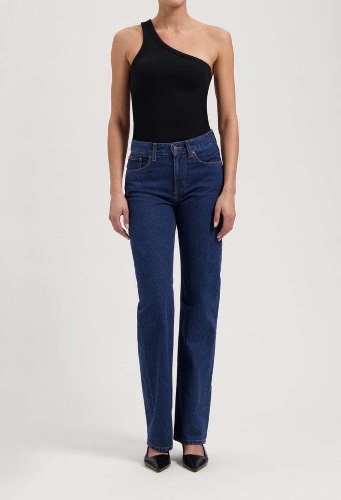 Jamie Mid Loose - Stone Indigo from Mud Jeans