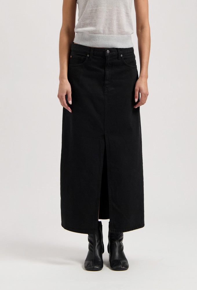 Lena Long Skirt - Nero Nero from Mud Jeans
