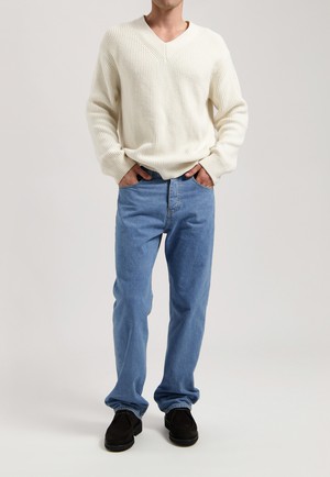 Alex Mid Loose - Light Stone from Mud Jeans