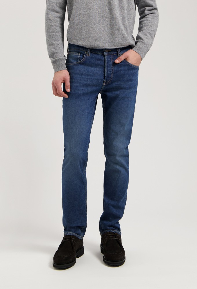 Hank Mid Tapered - Rustic Blue from Mud Jeans