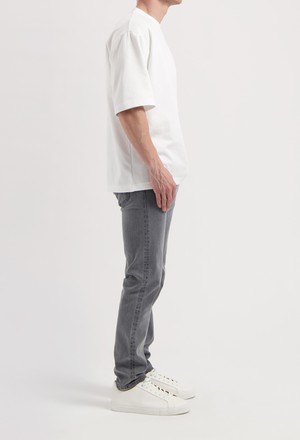 Dunn Low Tapered - Light Grey from Mud Jeans