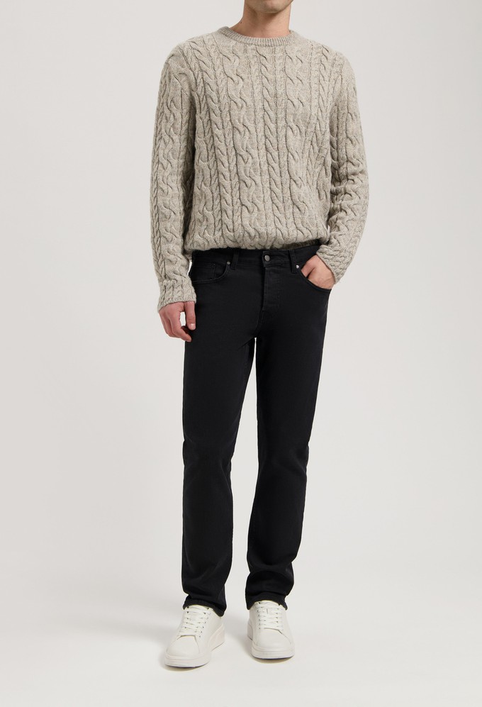 Hank Mid Tapered - Stone Black from Mud Jeans