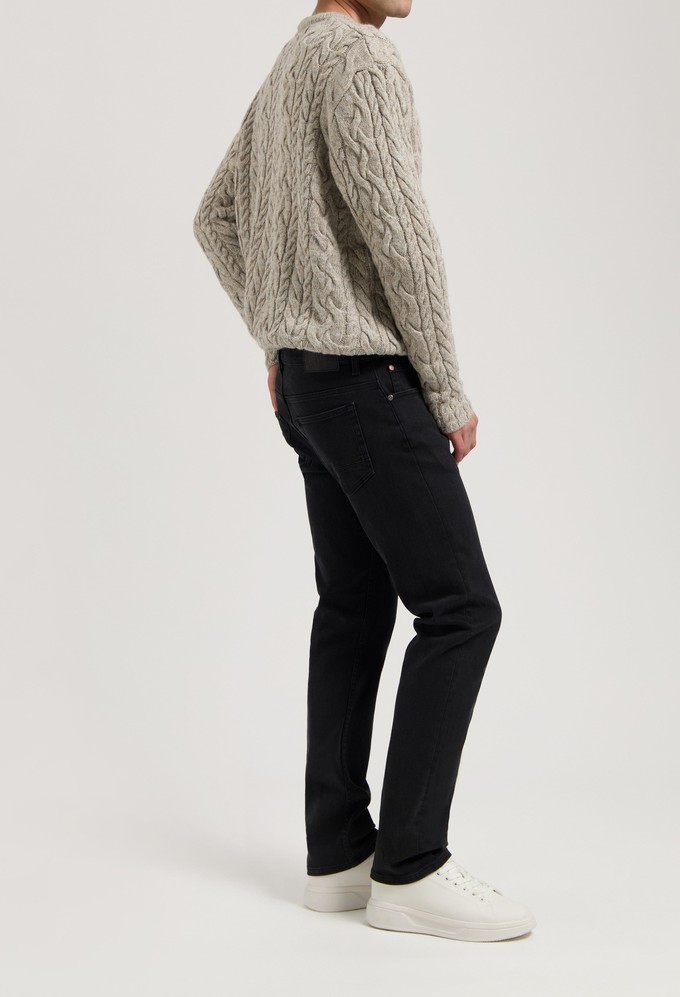 Hank Mid Tapered - Stone Black from Mud Jeans