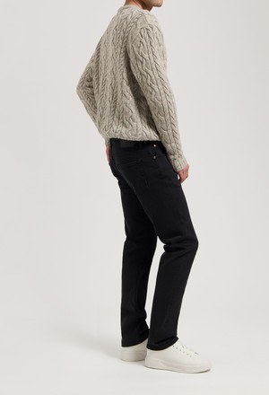 Hank Mid Tapered - Stone Black from Mud Jeans