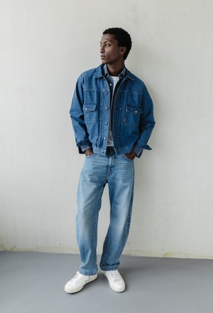 Ben Mid Baggy - Earth Stone from Mud Jeans