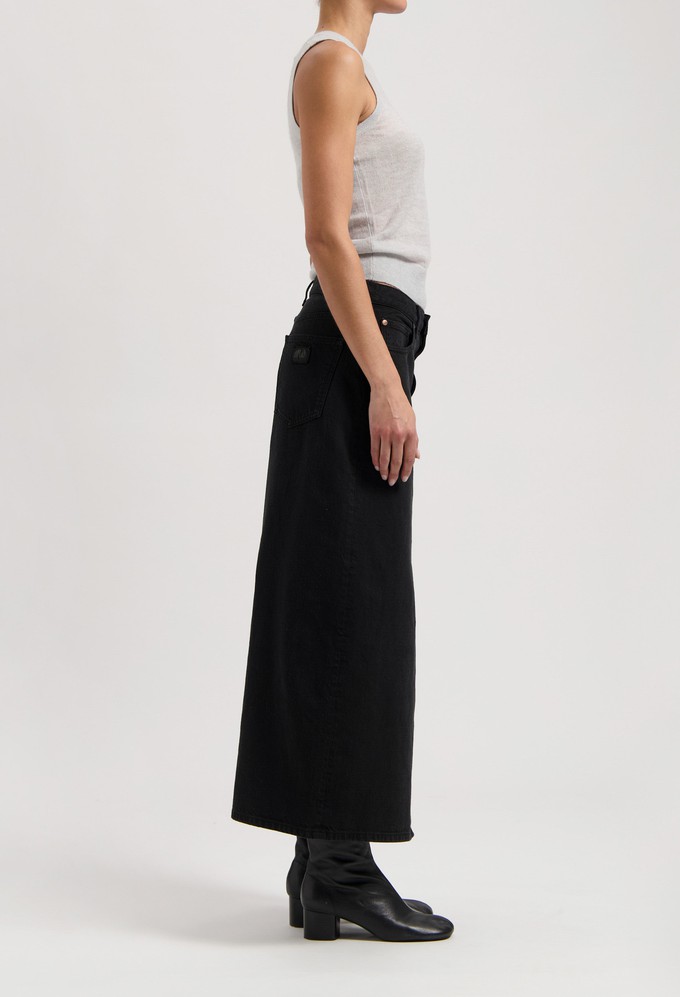 Lena Long Skirt - Nero Nero from Mud Jeans
