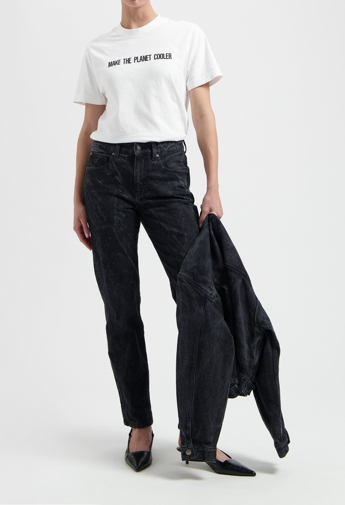 Go Mid Straight - Dry Black from Mud Jeans