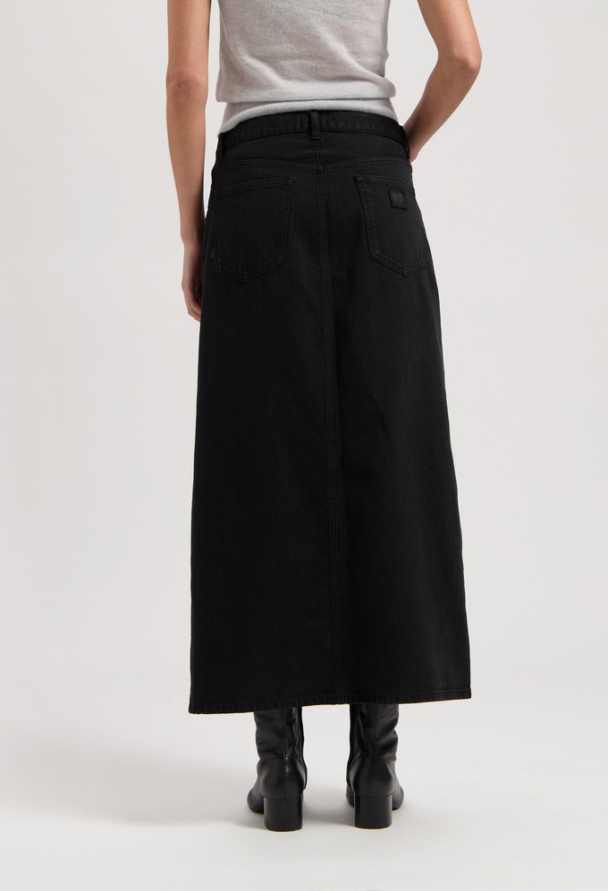 Lena Long Skirt - Nero Nero from Mud Jeans