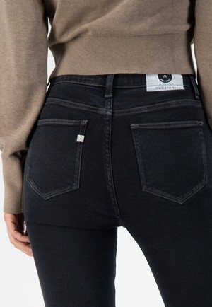 Sky Rise Skinny - Stone Black from Mud Jeans