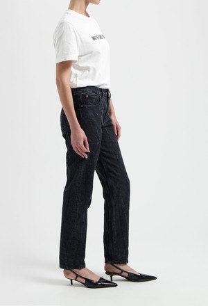 Go Mid Straight - Dry Black from Mud Jeans