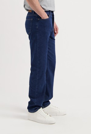 John Mid Straight - Stone Indigo from Mud Jeans