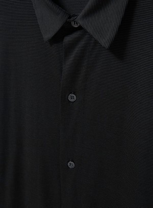 ZQ Merino Wool Olive Stripe Overshirt from Neem London