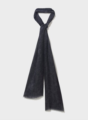 Italian Tencel Biodegradable Grey Semi-Plain Scarf from Neem London