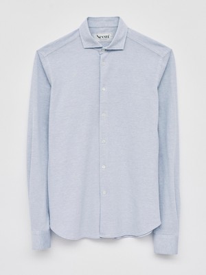 Recycled Sky Dobby Cut Away Shirt from Neem London