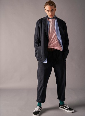 ZQ Merino Wool Jersey Pink Neem T-Shirt from Neem London