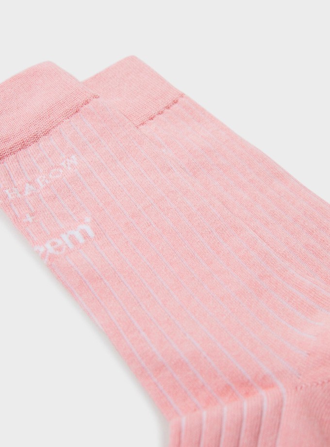 Recycled Men's Socks - Pink from Neem London