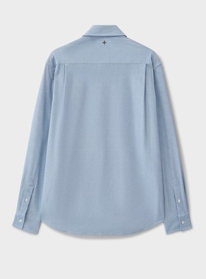 Comfort Sky Twill Louche Oversized Shirt from Neem London