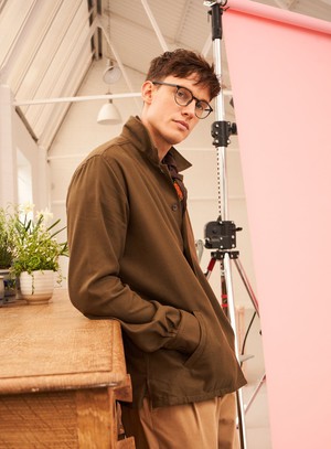 Regenerative Cotton Flannel Dorset Moss St James Overshirt from Neem London