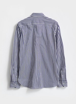 Recycled Modern City Stripe Cut Away Shirt from Neem London