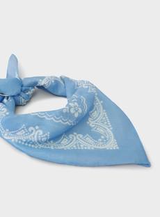 Cotton & Cashmere  Sky Print Como Bandana via Neem London