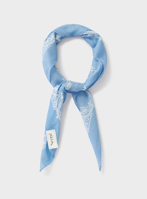 Cotton & Cashmere  Sky Print Como Bandana from Neem London