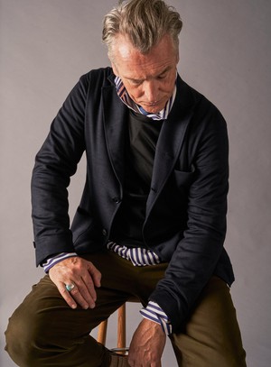 Recycled Modern City Stripe Cut Away Shirt from Neem London