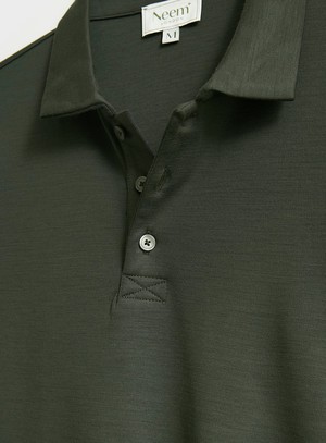 ZQ Merino Deep Neem Super 120s Stretch Polo from Neem London