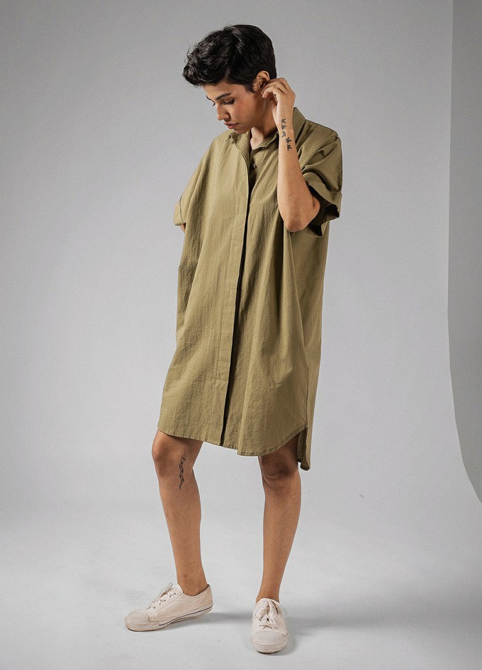 Olive Shirt Dress from No Nasties