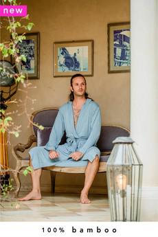 Men's 100% Bamboo Luxe Kimono via Nooboo