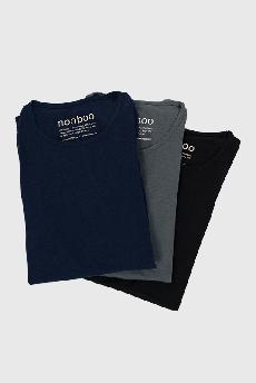 3-Pack Nooboo Luxe Bamboo T-Shirts - 555 g via Nooboo