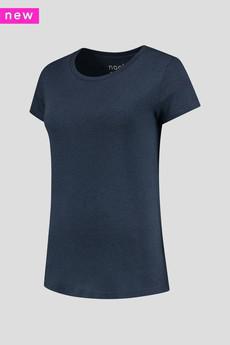 3302 BL - Luxe Bamboo Crew Neck T-Shirt Women - 185 g via Nooboo