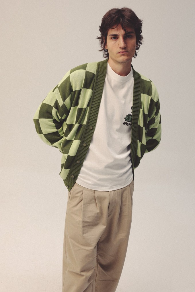 Checkered Green Cardigan from NWHR