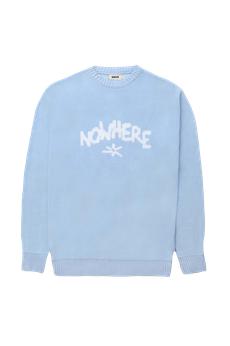Sweater Nowhere baby blue via NWHR