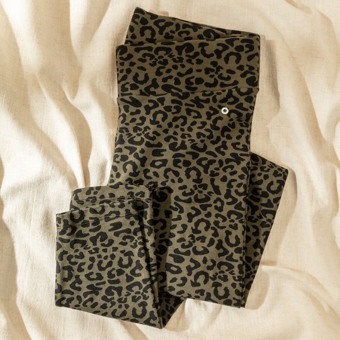 ADULT All Day Leopard Print Leggings I Moss from Orbasics