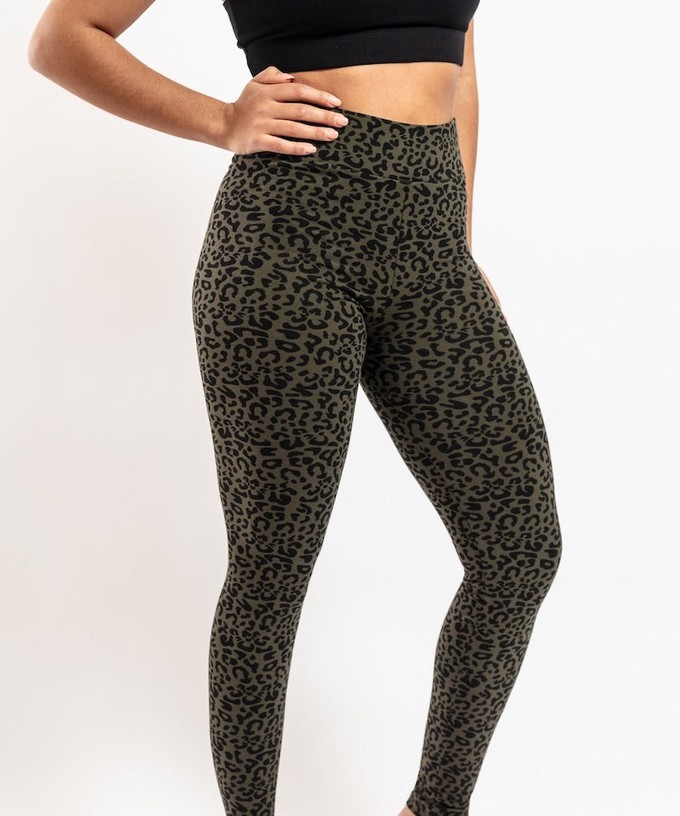 ADULT All Day Leopard Print Leggings I Moss from Orbasics
