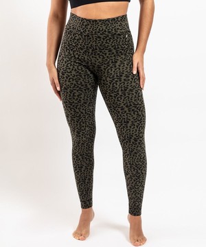 ADULT All Day Leopard Print Leggings I Moss from Orbasics