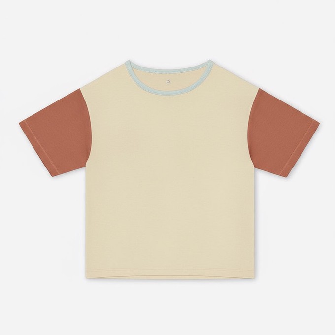 Kids Boxy Tee – Colorblock from Orbasics