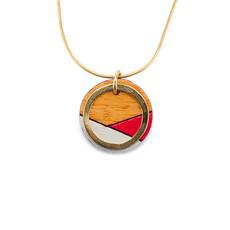 Conture Recycled Wood Gold Chain Necklace (4 Colours available) via Paguro Upcycle