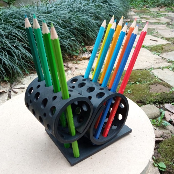 Dotty Multi Design Eco-Friendly Pencil/Pen Holder from Paguro Upcycle