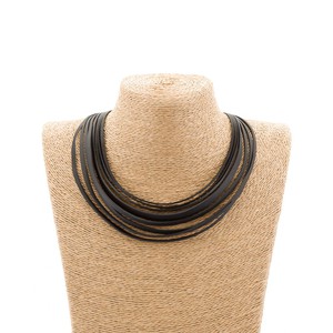 Carter Layered Recycled Rubber Necklace from Paguro Upcycle