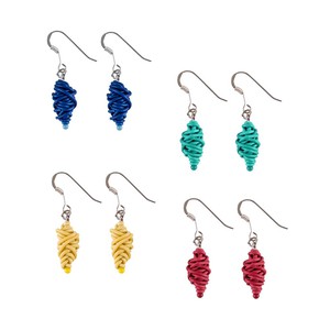 Isla Recycled Electrical Wire Earrings (4 Colours Available) from Paguro Upcycle