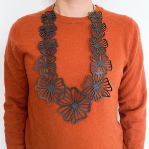 Canna Handmade Long Floral Necklace from Paguro Upcycle