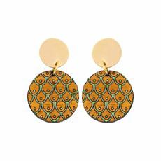Grinsing Recycled Wood Earrings via Paguro Upcycle