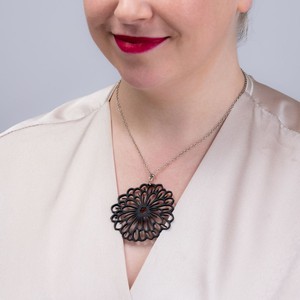 Peony Upcycled Pendant Necklace from Paguro Upcycle