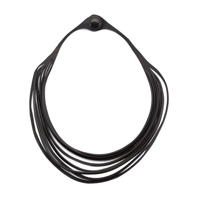 Carter Layered Recycled Rubber Necklace from Paguro Upcycle