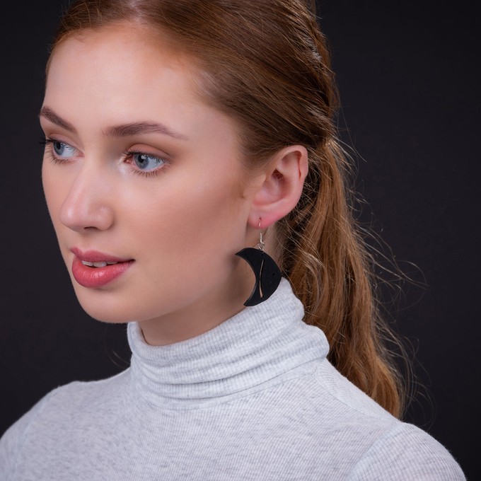 Pisces Recycled Rubber Fish Earrings from Paguro Upcycle