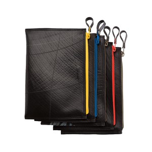 Lewis Essential Medium Flat Vegan Pouch - Eco Travel Pouch from Paguro Upcycle